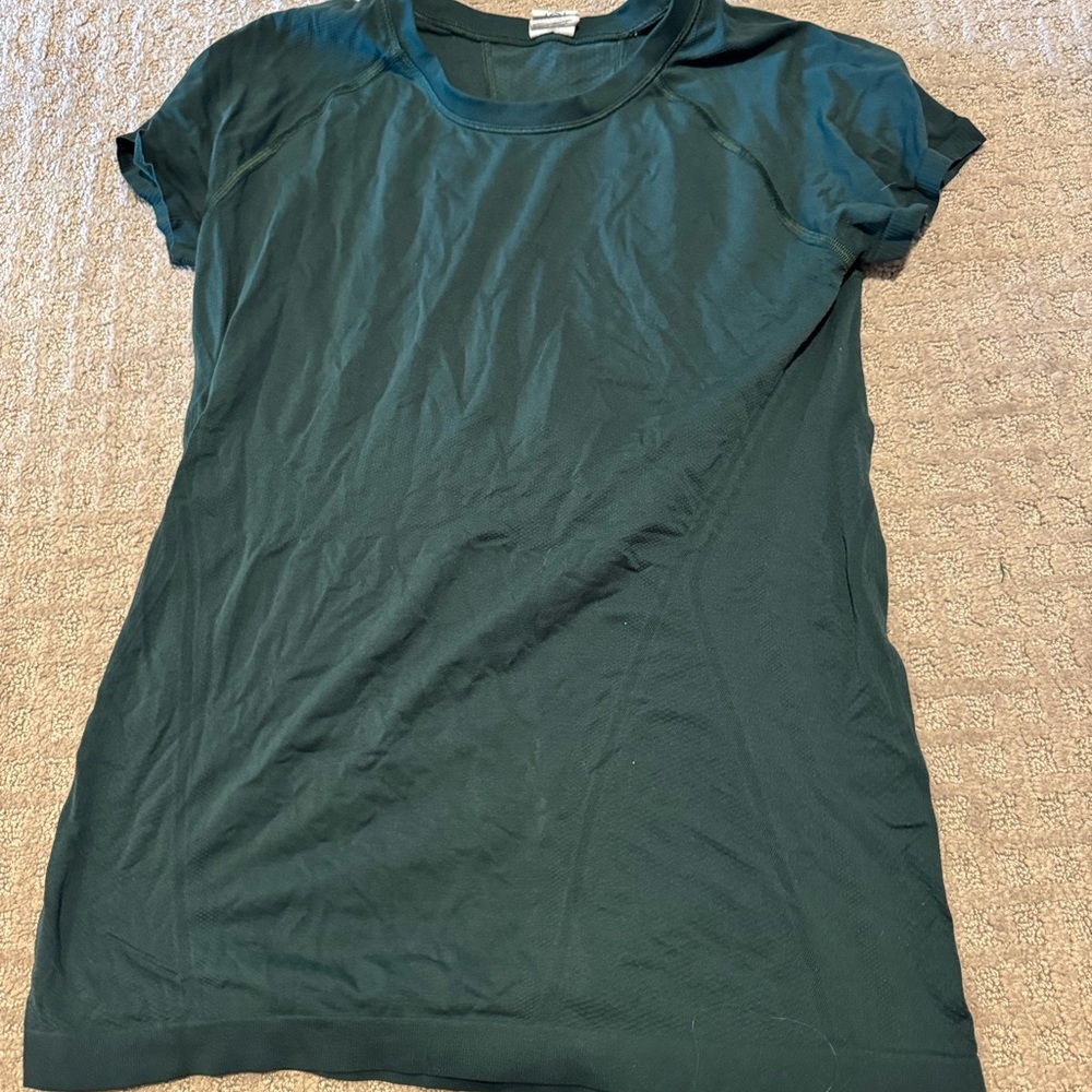 Athleta Dark Green Short Sleeve Tee